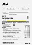 Combined&colon;AQA GCSE MATHEMATICS Higher Tier Paper 3 Calculator QP RESITS 2024