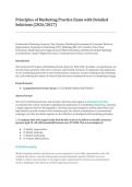 Principles of Marketing Practice Exam &vert; 4Ps&comma; Consumer Behavior & Digital Strategy Review
