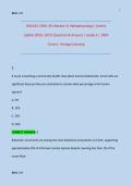BIOL331 &sol; BIOL 331 Module 3 &lpar;Latest Update 2026 &sol; 2027&rpar; Pathophysiology &vert; Questions & Answers &vert; Grade A &vert; 100&percnt; Correct - Portage Learning