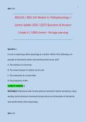 BIOL331 &sol; BIOL 331 Module 5 &lpar;Latest Update 2026 &sol; 2027&rpar; Pathophysiology &vert; Questions & Answers &vert; Grade A &vert; 100&percnt; Correct - Portage Learning