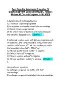 Test Bank for Lehninger Principles of Biochemistry&comma; 8th Edition &lpar;2026&rpar; &vert; ISBN 9781319228002 &ndash; David L&period; Nelson & Michael M&period; Cox &vert; Complete Chapters 1&ndash;28 &vert; A&plus; Verified Answers