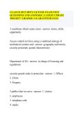 CLASS D SECURITY LICENSE EXAM TEST QUESTIONS AND ANSWERS &vert; LATEST UPDATE 2026&sol;2027 &vert; GRADED &vert; GUARANTEED PASS&period;