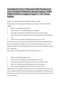 Test Bank for Perry&rsquo;s Maternal Child Nursing Care 3rd CANADIAN Edition by Keenan Lindsay &vert; ISBN&colon; 9780323759199 &vert; Complete Chapter 1 - 55 &vert; Newest Edition&period;