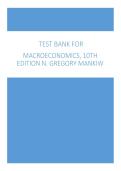 Macroeconomics 10th Edition Mankiw Test Bank 2026&sol; 2027 with Solution