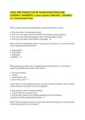 APEA PRE-PREDICTOR NP EXAM QUESTIONS AND CORRECT ANSWERS &vert; Latest Update 2026&sol;2027 &vert; GRADED A&plus; &vert; Guaranteed Pass&period;