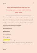 BIOL351 &sol; BIOL 351 Module 4 &lpar;Latest Update 2026 &sol; 2027&rpar; Pharmacology &vert; Questions & Answers &vert; Grade A &vert; 100&percnt; Correct - Portage Learning