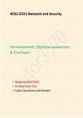 WGU D315 Network and Security Foundations &vert; PA & OA Verified Exam Prep 2025&sol;2026 &vert; 200&plus; Q&A &vert; OSI & TCP&sol;IP Models&comma; Cloud&comma; & Cyber Security