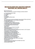 BSN 205 HALLMARK FINAL EXAM WITH COMPLETE SOLUTIONS 100&percnt; VERIFIED 2026-27&excl;&excl;