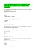 Final Exam 4 CNIM Test Questions and Already Passed Solutions 2025-2026 Updated&period;