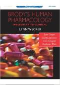 Exam-Ready test bank for Brody&rsquo;s Human Pharmacology&comma; 5th Edition by Lynn Crespo&period; Covers all chapters with the latest 2026&sol;2027 edition content and verified answers aligned with human pharmacology and nursing education standards&period;