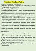 Phlebotomy Final Exam 2026