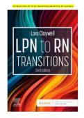 LPN to RN Transitions 6th Edition Test Bank  LPN to RN Transition Exam Questions and Answers