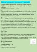 AS level economics past paper 1 section A