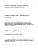 HIM 3301 FINAL EXAM 2026 QUESTIONS AND ANSWERS WITH COMPLETE SOLUTION