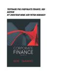 Test Bank &ndash; Corporate Finance&comma; 3rd Edition by Jonathan Berk & Peter DeMarzo &lpar;2026&rpar;