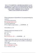 WGU C173 OBJECTIVE ASSESSMENT VERSION 1 AND 2 WGU C173SCRIPTING AND FOUNDATIONS OA NEWEST 2025 ACTUAL EXAM COMPLETE 200 QUESTIONS AND CORRECT DETAILED ANSWERS