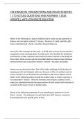 CFE-FINANCIAL TRANSACTIONS AND FRAUD SCHEMES &vert; 170 ACTUAL QUESTIONS AND ANSWERS &vert; 2026 UPDATE &vert; WITH COMPLETE SOLUTION