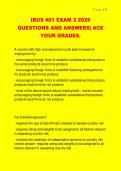 IBUS 401 EXAM 3 2026  QUESTIONS AND ANSWERS&vert; ACE  YOUR GRADES&period;