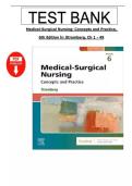 Complete Test Bank for Medical Surgical Nursing&comma; Concepts and Practice&comma; 6th Edition by Stromberg&comma; Chapters 1 - 49 Covered&comma; Latest Edition 2026