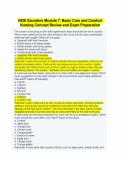 HESI Saunders Module 7 Basic Care and Comfort Nursing Concept Review and Exam Preparation&period;