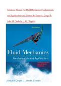 Solutions Manual For Fluid Mechanics&colon; Fundamentals and Applications 3rd Edition By Yunus A&period; &Ccedil;engel & John M&period; Cimbala &vert;&vert; All Chapters &vert; Latest & Updated Version 2026