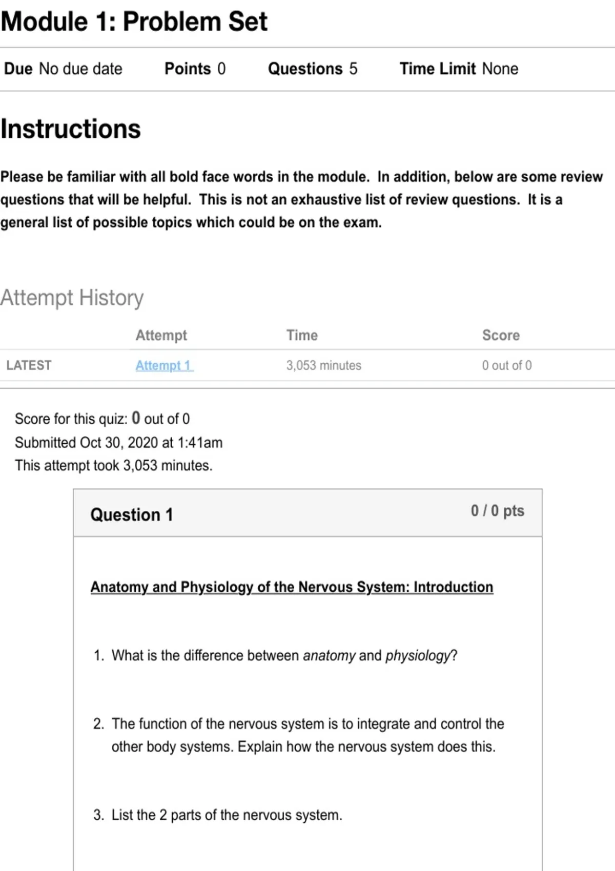 BIO 152 Module 1: Problem Set Questions with 2026–2027 Correct Answers ...