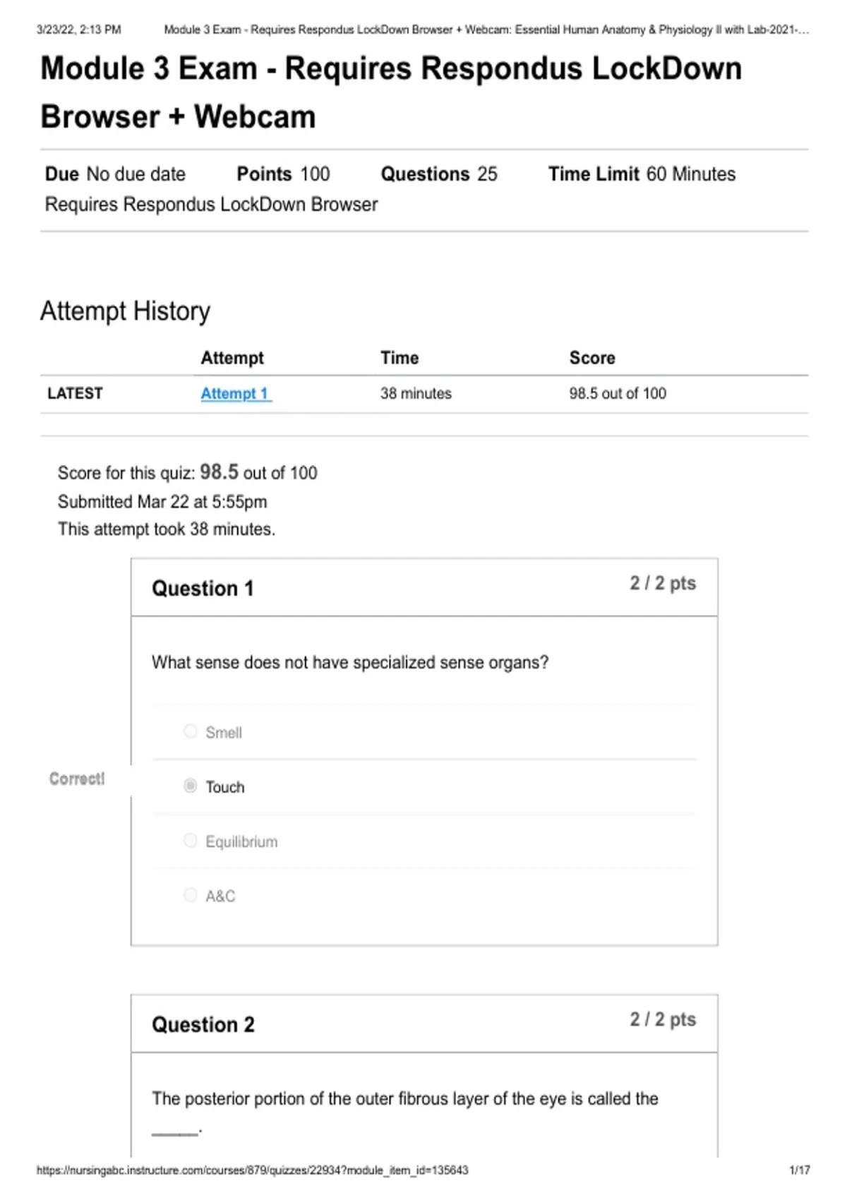 Bio Module Hi3 BIO 152 Module 3 Exam Questions with 2026–2027 Correct Answers ...