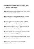 DRIVING TEST GUAM PRACTICE PAPER 2026 COMPLETE SOLUTIONS