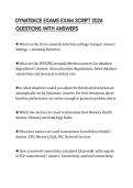 DYNATRACE EXAMS EXAM SCRIPT 2026 QUESTIONS WITH ANSWERS