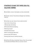 DYNATRACE EXAMS TEST PAPER 2026 FULL SOLUTION VERIFIED