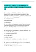 EAT RIGHT PREP ACTUAL EXAM PAPER 2026 QUESTIONS WITH SOLUTIONS GRADED A&plus;