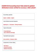 ICAEW ACA Accounting Exam fully solved & updated  2025&lpar;latest version verified for accuracy&rpar;&vert; 2026 Latest&excl;&excl;