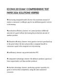 ECON-B 251 EXAM 1 COMPREHENSIVE TEST PAPER 2026 SOLUTIONS VERIFIED