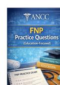 ANCC FNP sample &lpar;2025&rpar; ACTUAL EXAM &lpar;TESTING REAL EXAM QUESTIONS&rpar; AND VERIFIED ANSWERS &lpar;MULTIPLE CHOICES&rpar; &vert;COMPLETE SOLUTIONS &vert;A&plus; GRADED &vert;100&percnt; CORRECT&excl;&excl;