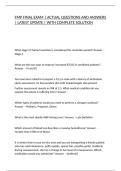 FMP FINAL EXAM &vert; ACTUAL QUESTIONS AND ANSWERS &vert; LATEST UPDATE &vert; WITH COMPLETE SOLUTION