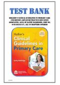 Test Bank for Hollier&rsquo;s Clinical Guidelines in Primary Care 5th Edition &lpar;Advanced Practice Education Associates&comma; 2026&rpar; by Kathy Baldrigde&comma; Isbn no&semi; 9781565332737&comma; all 19 Chapters Covered