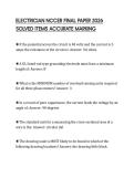 ELECTRICIAN NCCER FINAL PAPER 2026 SOLVED ITEMS ACCURATE MARKING