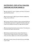 ELECTROLYSIS FL STATE ACTUAL EXAM 2026 QUESTIONS SOLUTIONS GRADED A&plus;