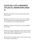 ELECTROLYSIS FL STATE COMPREHENSIVE TEST 2026 FULL ANSWERS REVIEW GRADED A&plus;