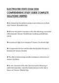 ELECTROLYSIS STATE EXAM 2026 COMPREHENSIVE STUDY GUIDE COMPLETE SOLUTIONS VERIFIED