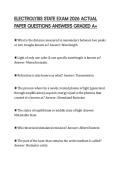 ELECTROLYSIS STATE EXAM 2026 ACTUAL PAPER QUESTIONS ANSWERS GRADED A&plus;