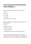EMT JBL PRACTICE SOLUTION 2026 SOLVED ITEMS CONFIRMED A&plus;