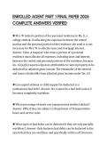 ENROLLED AGENT PART 1 FINAL PAPER 2026 COMPLETE ANSWERS VERIFIED