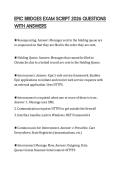 EPIC BRIDGES EXAM SCRIPT 2026 QUESTIONS WITH ANSWERS