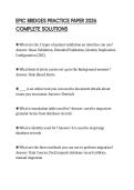 EPIC BRIDGES PRACTICE PAPER 2026 COMPLETE SOLUTIONS