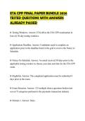ETA CPP FINAL PAPER BUNDLE 2026 TESTED QUESTIONS WITH ANSWERS ALREADY PASSED