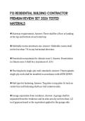 F13 RESIDENTIAL BUILDING CONTRACTOR PREMIUM REVIEW SET 2026 TESTED MATERIALS