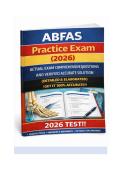 ABFAS Practice exam &lpar;2025&rpar; ACTUAL EXAM COMPREHENSIVE QUESTIONS AND VERIFIED ACCURATE SOLUTION &lpar;DETAILED & ELABORATED&rpar; &vert;GET IT 100&percnt; ACCURATE&excl;&excl; 2025 TEST&excl;&excl;
