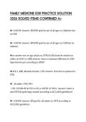 FAMILY MEDICINE EOR PRACTICE SOLUTION 2026 SOLVED ITEMS CONFIRMED A&plus;