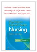 Test Bank for Psychiatric Mental Health Nursing 10th Edition &lpar;LWW&comma; 2025&rpar; by Sheila L&period; Videbeck&comma; Isbn no&semi; 9781975239152&comma; all 24 Chapters Covered